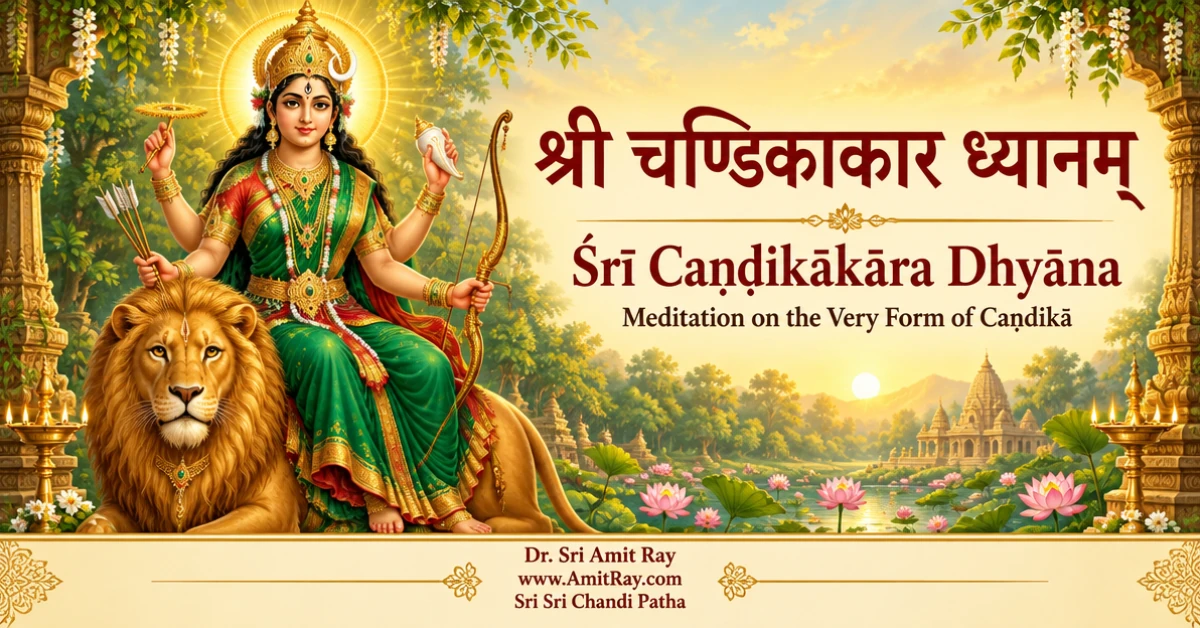Sri Sri Chandika Dhyanam devotional cover