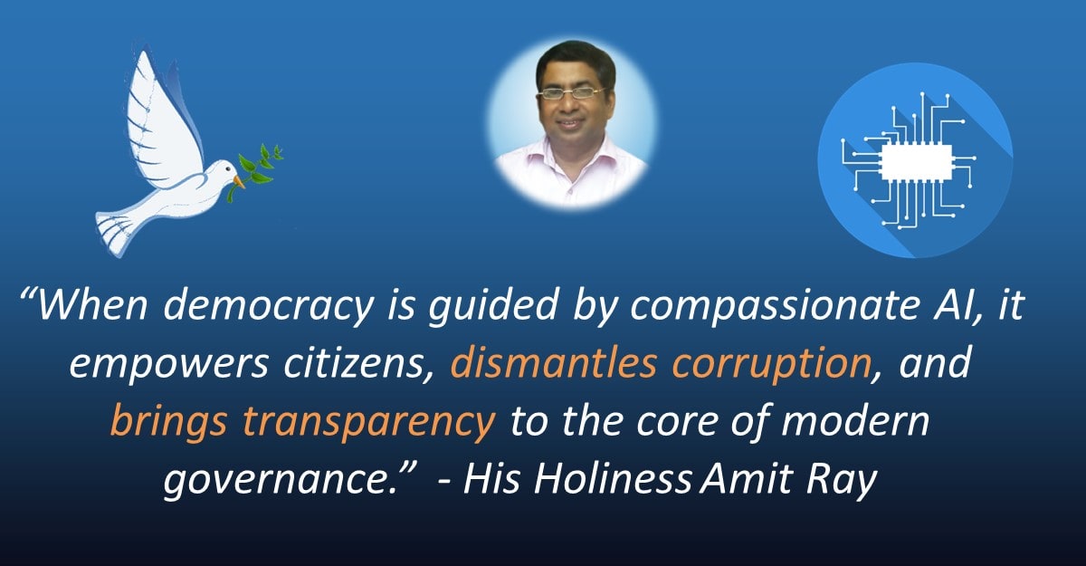 Compassionate AI-Driven Democracy: Power and Challenges