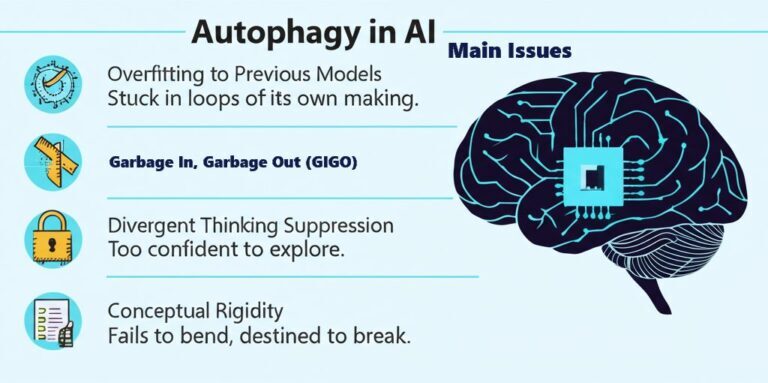 Autophagy in AI: Destructive vs. Constructive