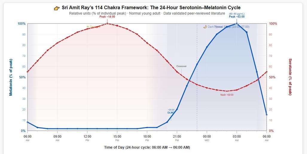 The 24 hours serotonin melatonin cycle The 24 hours serotonin melatonin cycle