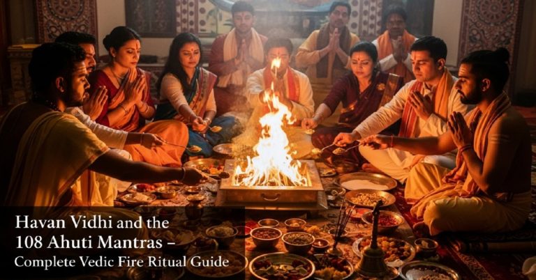 Havan Vidhi and the 108 Ahuti Mantras – Complete Vedic Fire Ritual Guide
