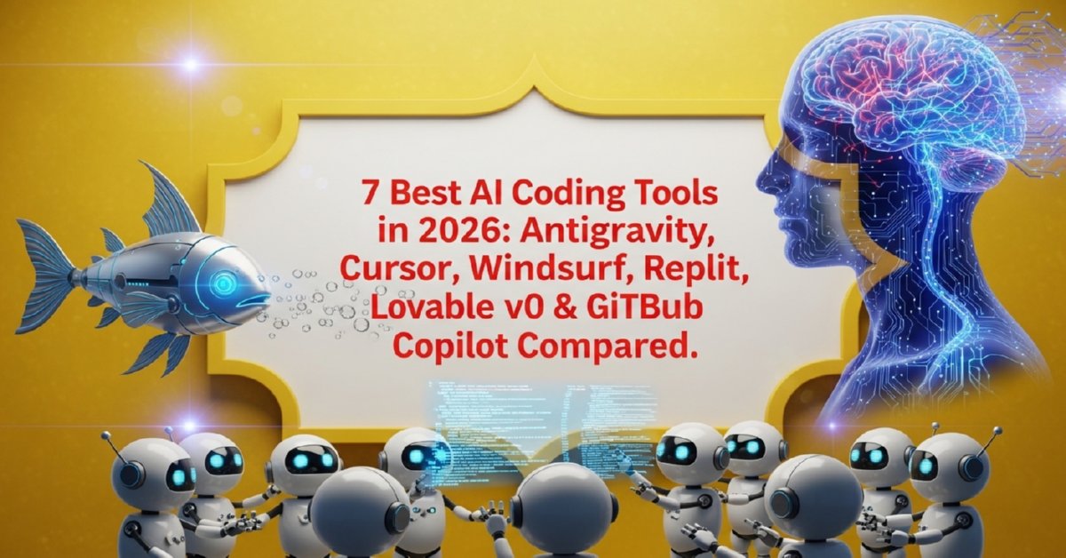 7 Best AI Coding Tools in 2026: Antigravity, Cursor, Windsurf, Replit, Lovable, v0 & GitHub Copilot Compared