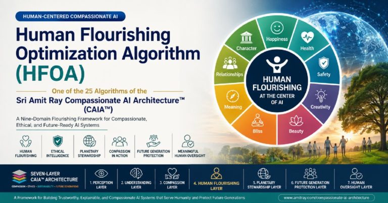 Human Flourishing Optimization Algorithm (HFOA) for Compassionate AI Architecture