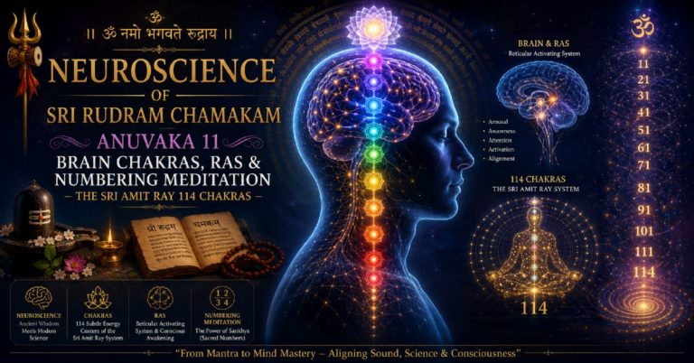 Neuroscience of Sri Rudram Chamakam Anuvaka 11: Brain Chakras, RAS & Numbering Meditation – The Sri Amit Ray 114 Chakras