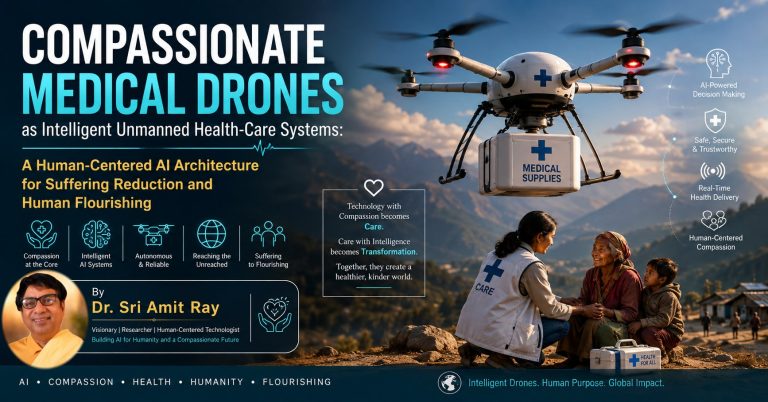 Compassionate Medical AI Drones as Intelligent Unmanned Health-Care Systems: A Human-Centered AI Architecture for Suffering Reduction and Human Flourishing