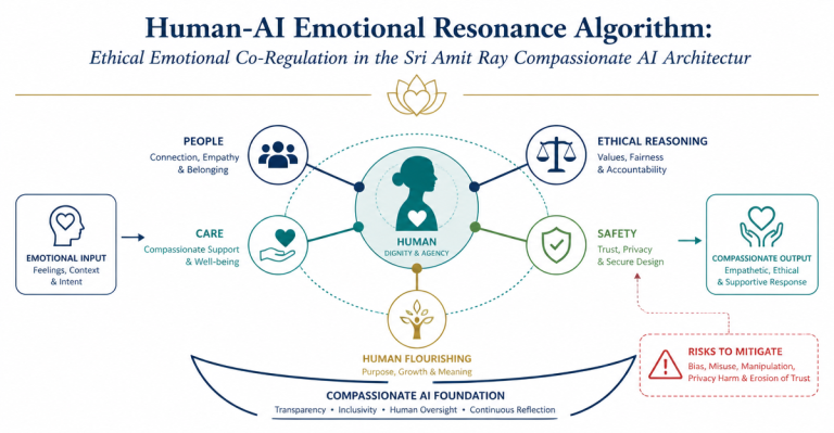 Human-AI Emotional Resonance Algorithm: Ethical Emotional Co-Regulation in the Sri Amit Ray Compassionate AI Architecture™ (CAIA™)