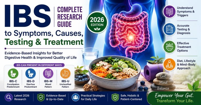IBS: Complete Research Guide to Symptoms, Causes, Testing & Treatment, Diets, Ayurveda & Homeopath (2026)