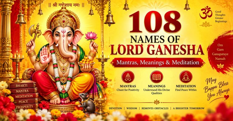 108 Names of Lord Ganesha: Mantras, Meanings & Meditation
