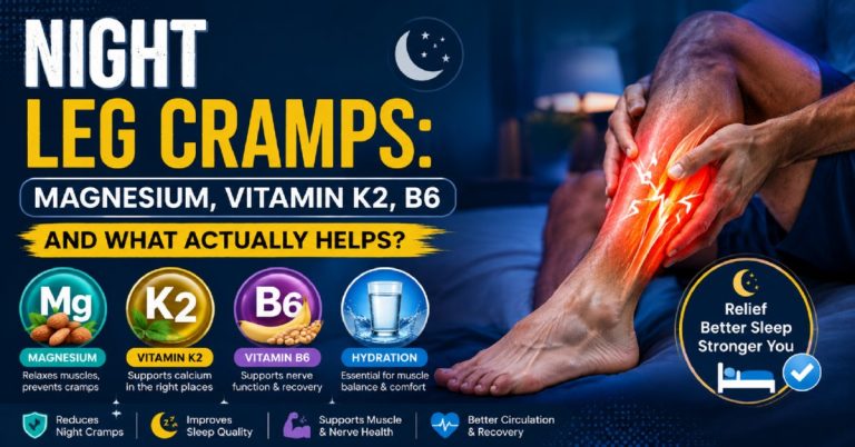 Night Leg Cramps: Magnesium, Vitamin K2, B6 and What Actually Helps? – A Review